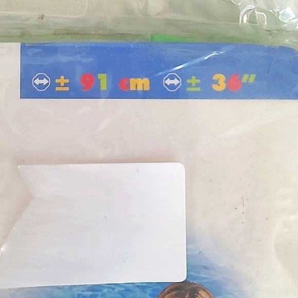 🆕️ NEW 2001 Y2K Intex Neon Green Frost Vinyl Inner Tube Swimming Pool Ring 36" - Picture 5 of 12